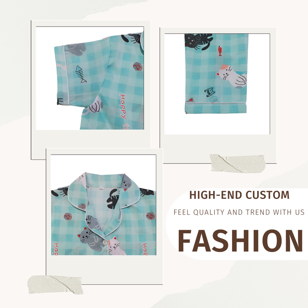 Promo Ciahaw- Piyama Anak Perempuan 3-10 Tahun Motif Bts Terbaru/Baju Tidur Anak Perempuan