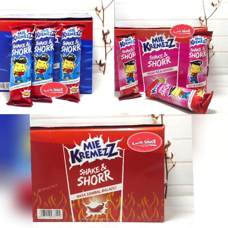

Snack Mie Kremez Shorr Sor 1 box isi 20 pcs WE!