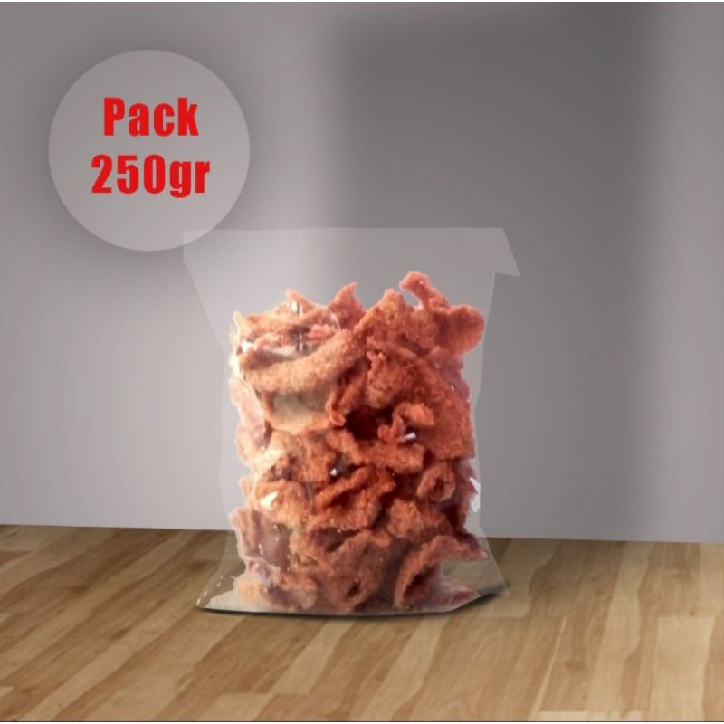 

Cemilan Kulit Ayam 250 gr WE!