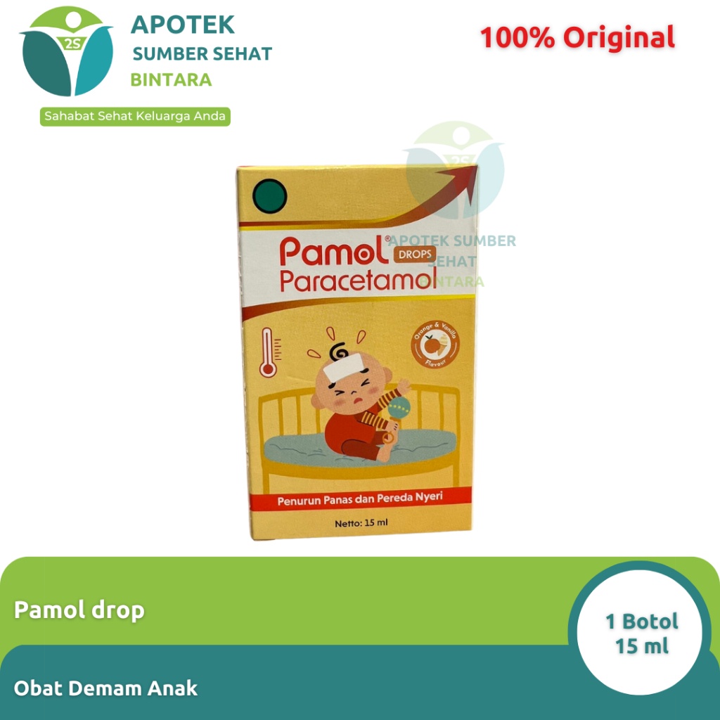 Pamol Drop/Sirup - Paracetamol Obat Demam Anak