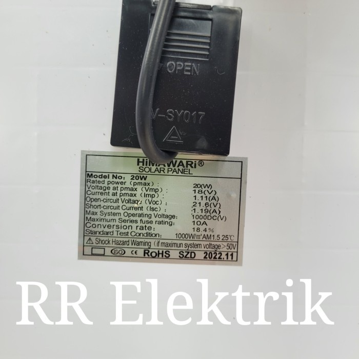 Solar Panel Solar Cell Panel Surya 20wp Polycrystalline 20 Wp Poly