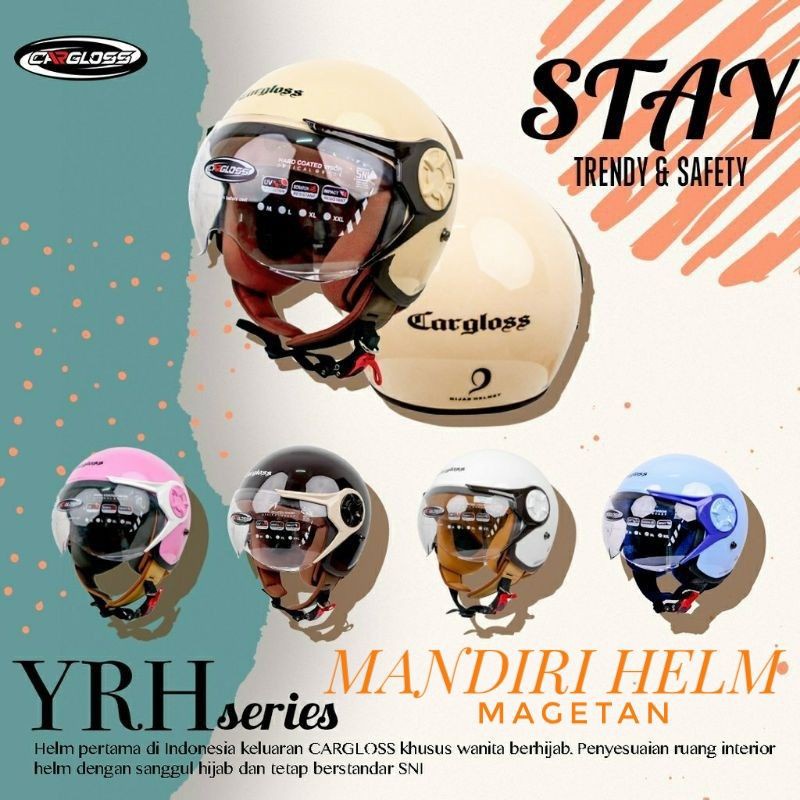 FLASH SALE HELM CARGLOSS YRH _HELM HIJAB CARGLOSS ORIGINAL 100%