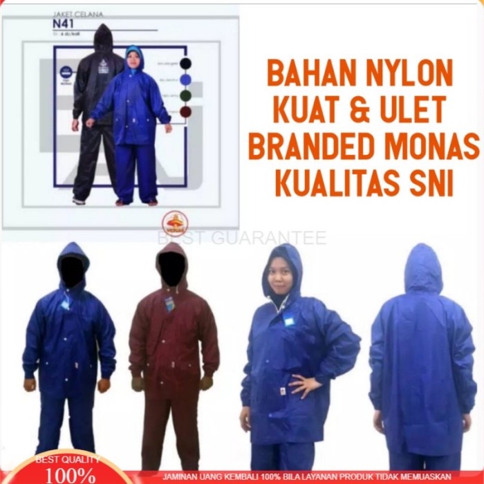 Jas Hujan Monas N41/Jas Hujan Jaket Celana Monas N41