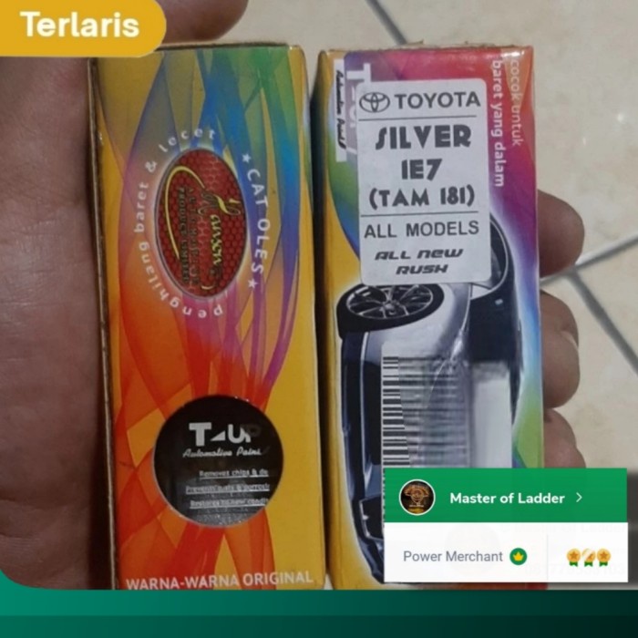 Cat Oles Mobil T-up Penghilang Baret Mobil All Toyota New Rush Silver