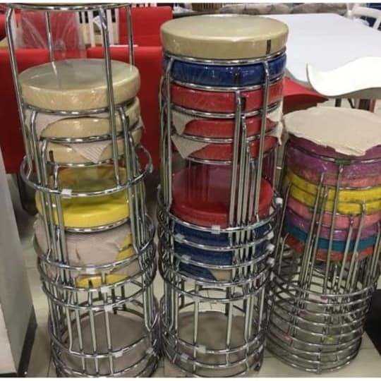 KURSI CAFE BULAT BESI MURAH