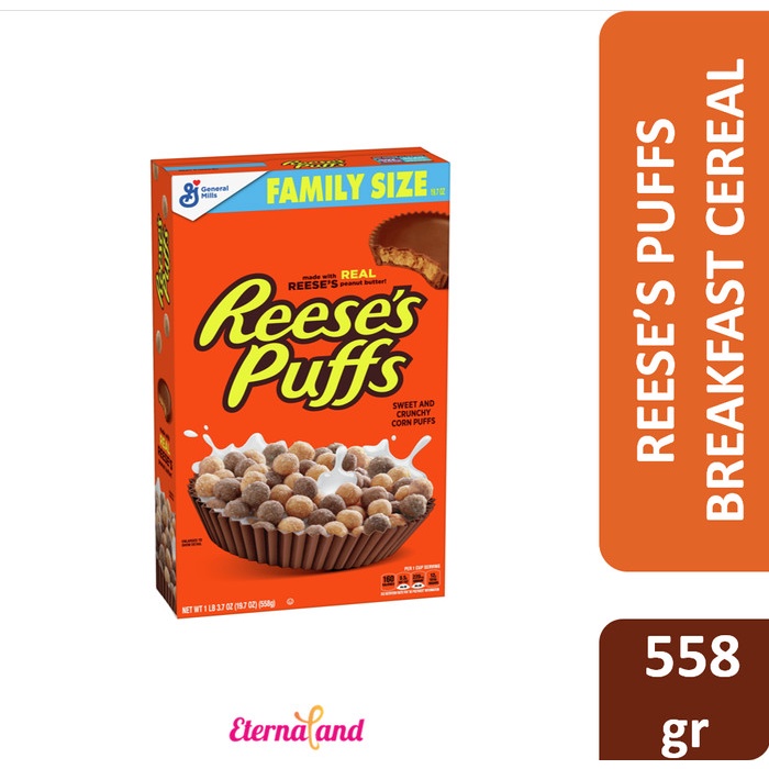 

Reese'S Puffs Peanut Butter Cereal - Reese Puffs Sereal Impor