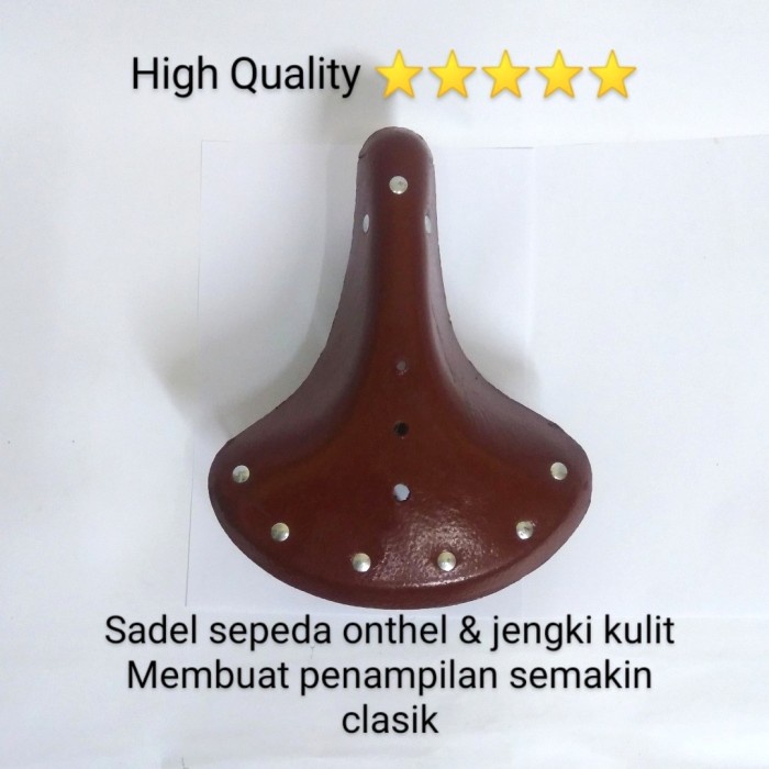 Sadel/Jok Sepeda Onthel & Jengki Bahan Kulit,3 Per 100% Original -Gratisongkir