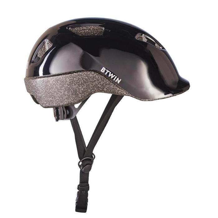 Decathlon Btwin Helm Sepeda Anak 100 - Hitam - 8737453 -Gratisongkir