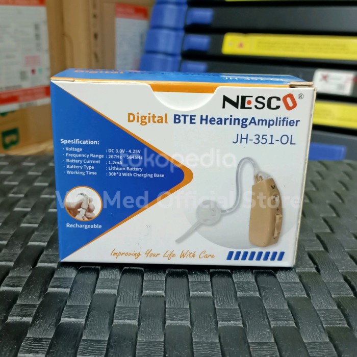 Ready NESCO BTE Hearing AID RECHARGEABLE / Alat Bantu Dengar JH-351-OL