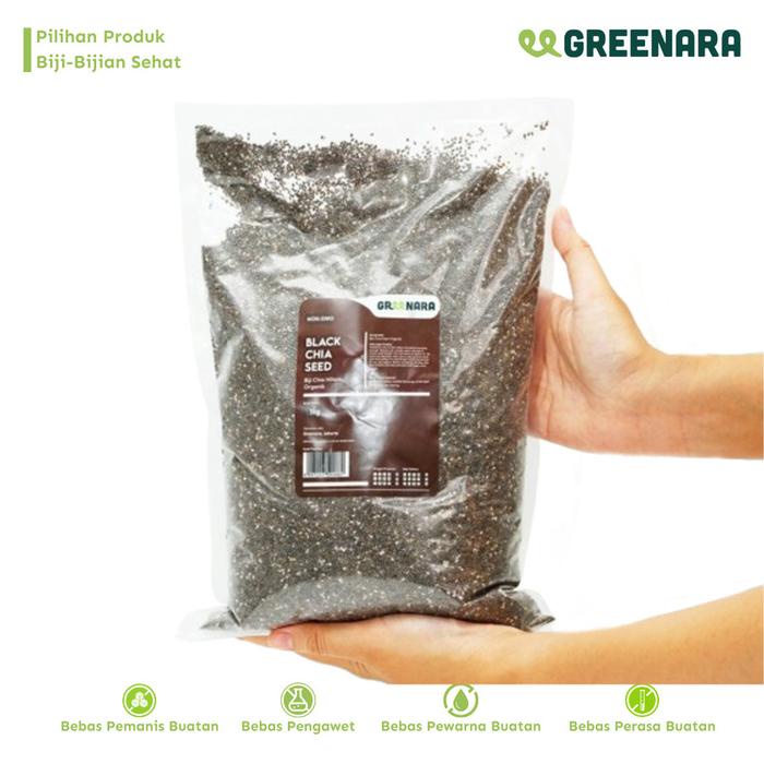 

[dch] - Greenara Biji Chia Hitam Organik 500gr / Organic Black Chia Seed