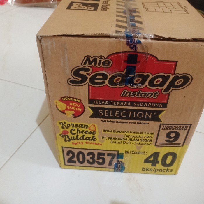 

Promo Terbatas Mie Sedaap Korean Cheese Buldak 1 Dus Aman