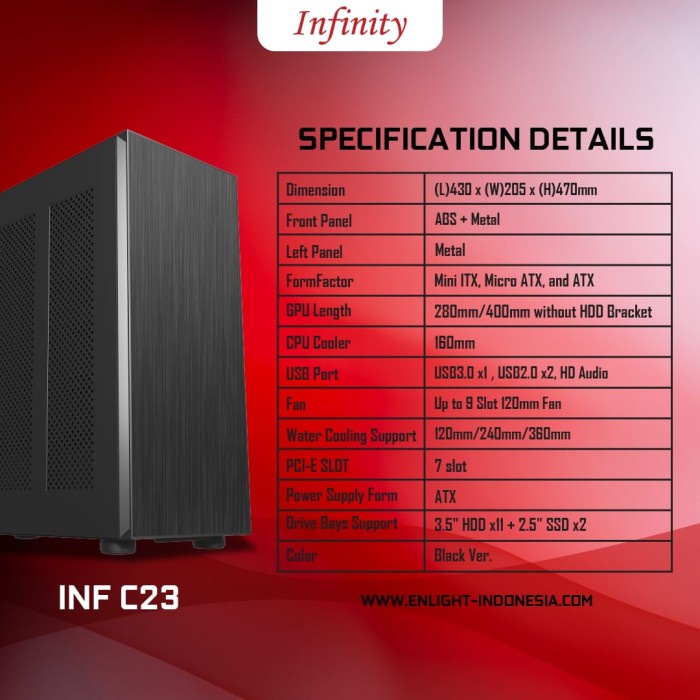 Termurah Casing Infinity Inf C-13 - 4Fan Casing Mining Infinity C13