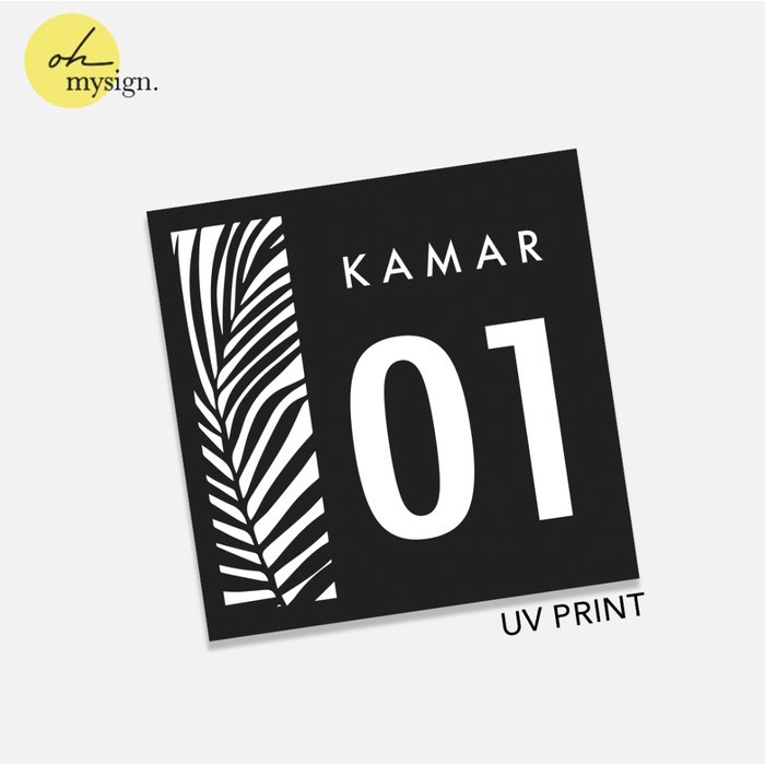 

[Exclusive] Custom Nomer Kamar Akrilik Untuk Kost / Villa / Hotel / Penginapan UV Print