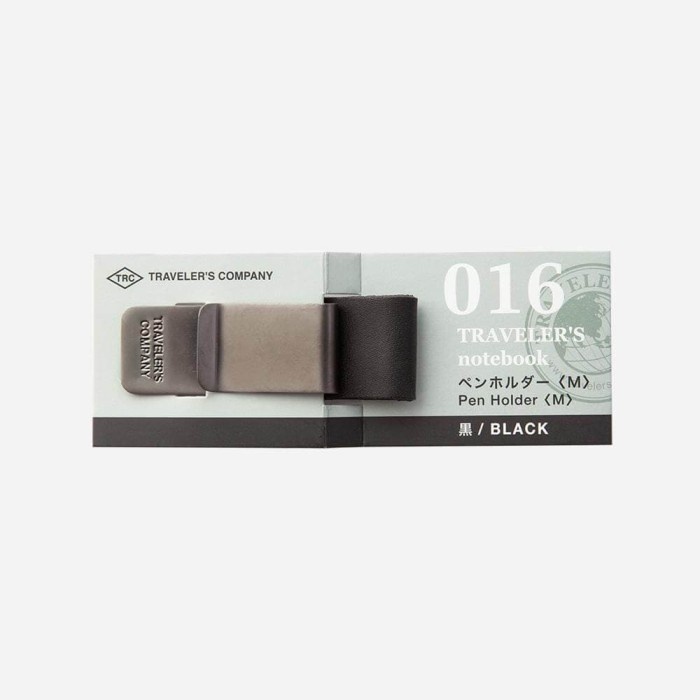 

BARANG TERLARIS Traveler's Notebook Pen Holder Medium Size (M) - 016 HITAM BLACK