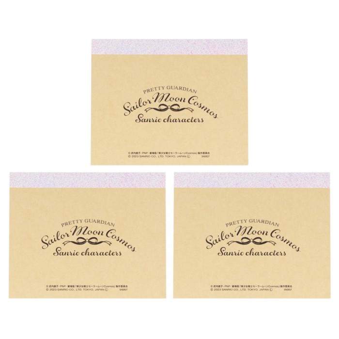 

BARANG TERLARIS Mini Memo Pad Set Sailor Moon x Sanrio Characters Note Limited Edition