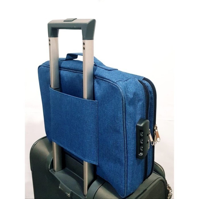 

BARANG TERLARIS [LOCKIT] Travel Document Bag 3 Digit Password / Tas Dokumen Anti Air