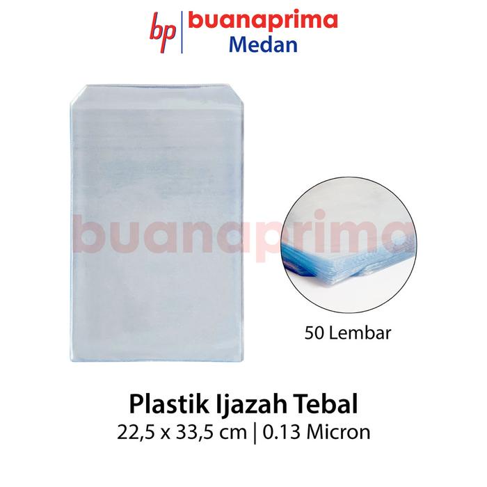 

BARANG TERLARIS PLASTIK IJAZAH TEBAL 0.13 Micron isi 50 Lembar Plastik Folio Dokumen