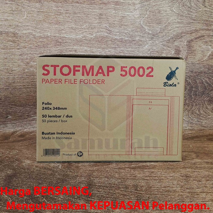 

BARANG TERLARIS Map BIOLA 5002 Folio / Stopmap Berkas Kertas Dokumen F4 Tanpa SNELL