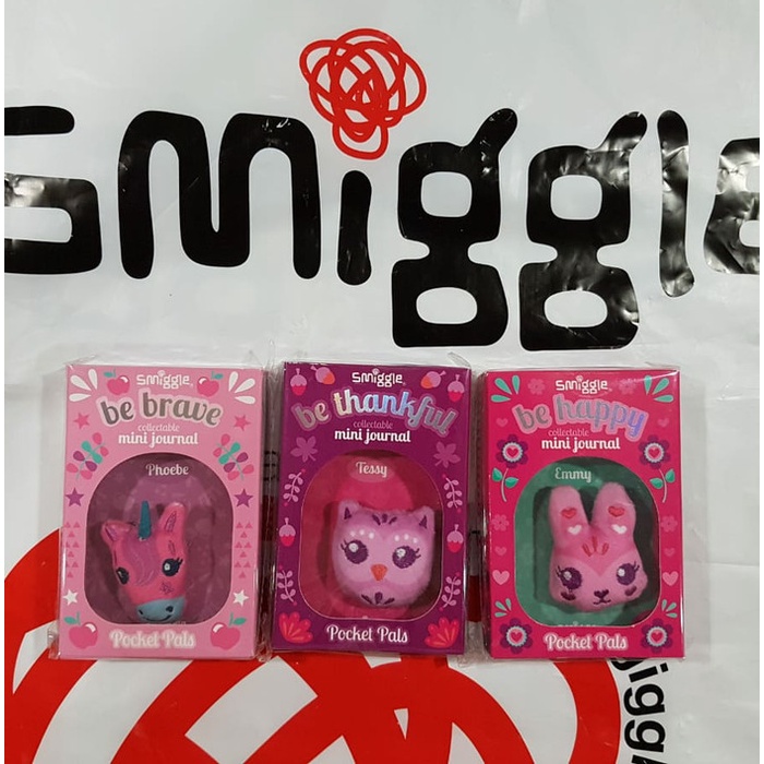 

BARANG TERLARIS Ready Smiggle into the woods pocket pals journal - unicorn owl bunny