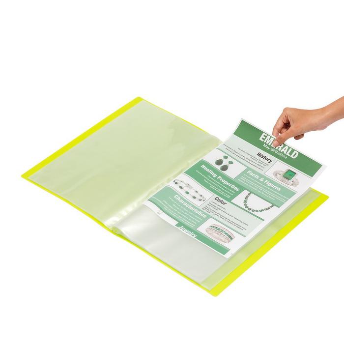 

BARANG TERLARIS Bantex Display Book 40 Pockets Folio Lime 3185 65