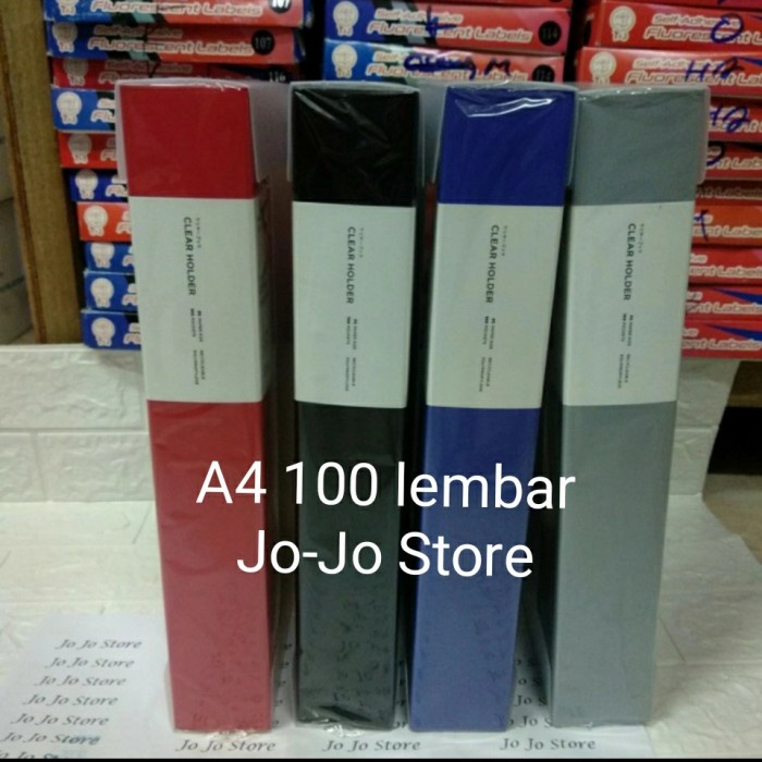 

BARANG TERLARIS Clear Holder/dokument keeper/display book A4 100 lembar Daiichi