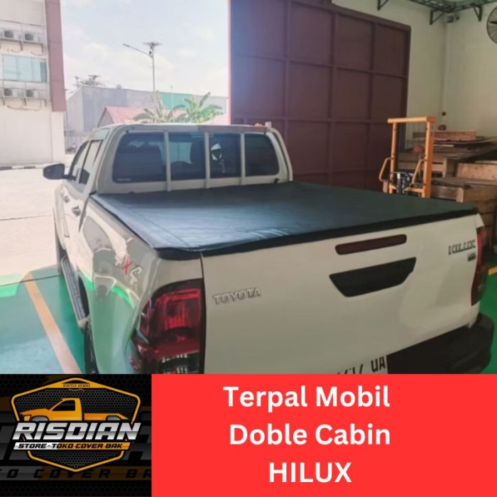 "TOP" COVER BAK TERPAL PENUTUP BAK HILUX DOUBLE CABIN