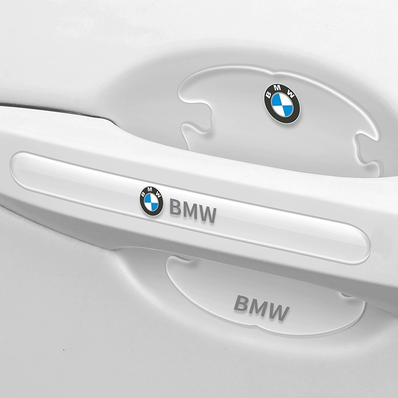 IMPORT CAR DOOR BOWL HANDLE PROTECTOR STICKERS TRANSPARENT ANTI-SCRATCH FILM FOR BMW M M3 M5 X1 X3