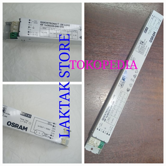TOP BALLAST OSRAM QUICKTRONIC DE LUXE HF 1X36W DIM 220V BALLAST DIMMABLE -
