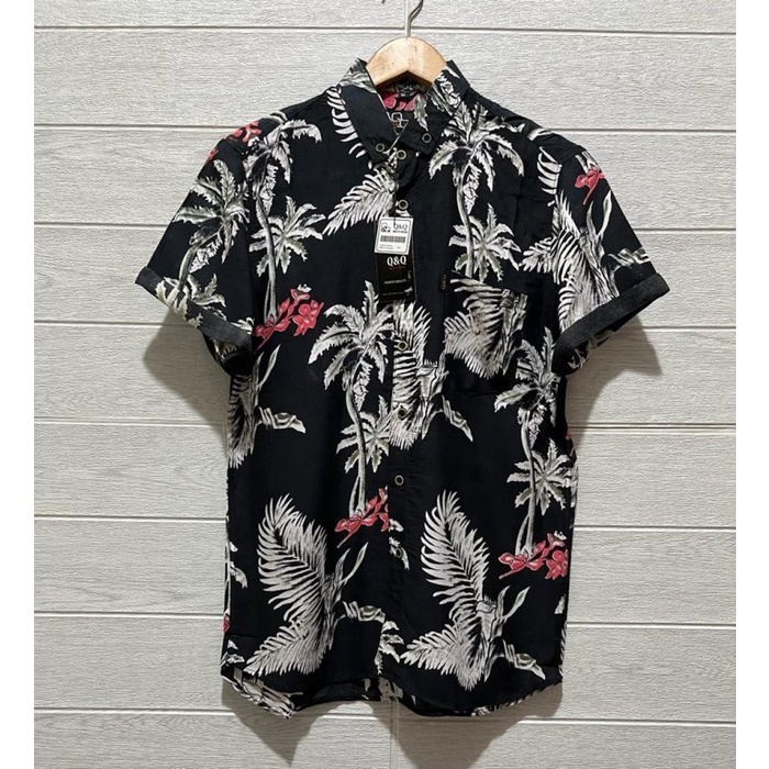 (TopSeller) Kemeja pantai Brand distro Surfing Hurley Lengan pendek Pria Murah