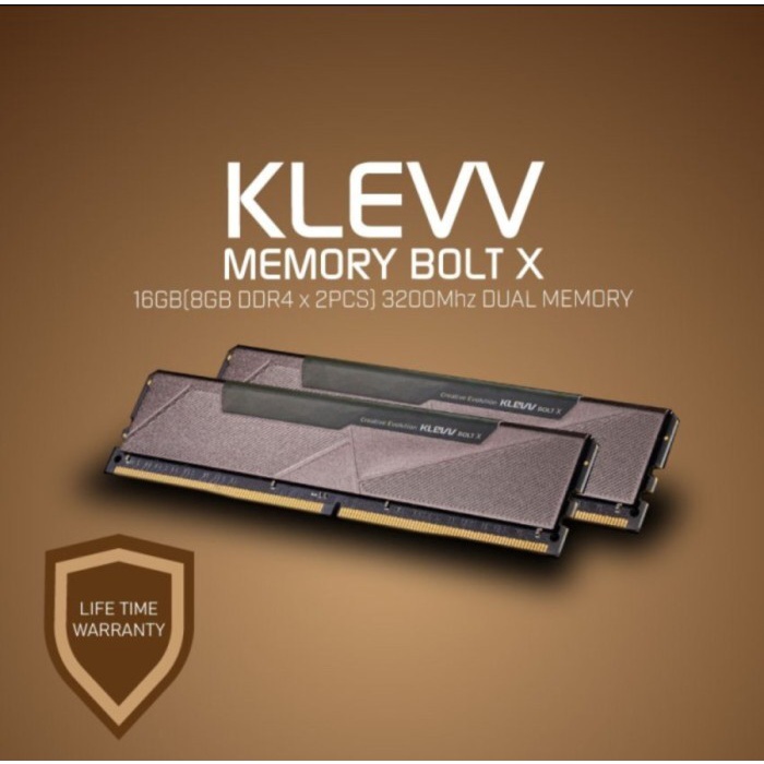 Ready KLEVV BOLT X DDR4 16GB (2x8GB) 3600Mhz KIT