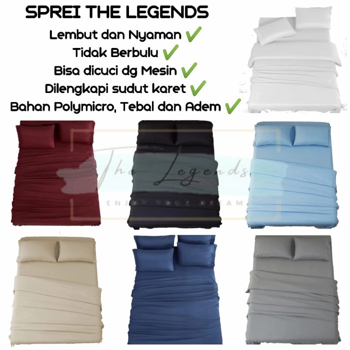New- sprei polos ukuran 90x200sudut karethalusberkualitas 90x200x15