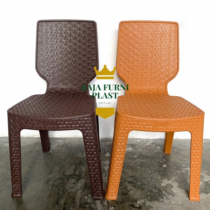 PREMIUM Kursi Sender Plastik Bangku Sender Plastik Motif Rotan