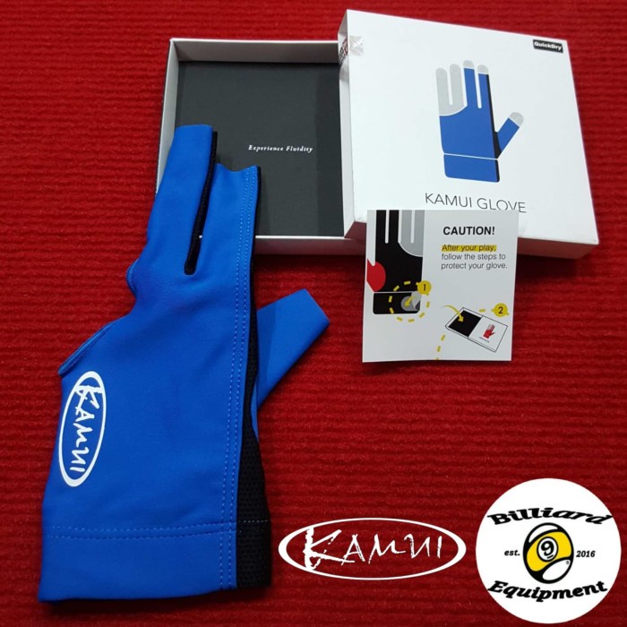 Kamui Glove Blue Sarung Tangan Billiard