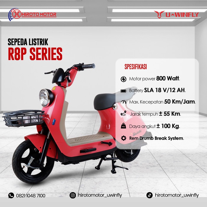 Best seller SEPEDA LISTRIK UWINFLY R8P REDFISH R8P NEW Garansi Resmi Uwinfly Terlaris