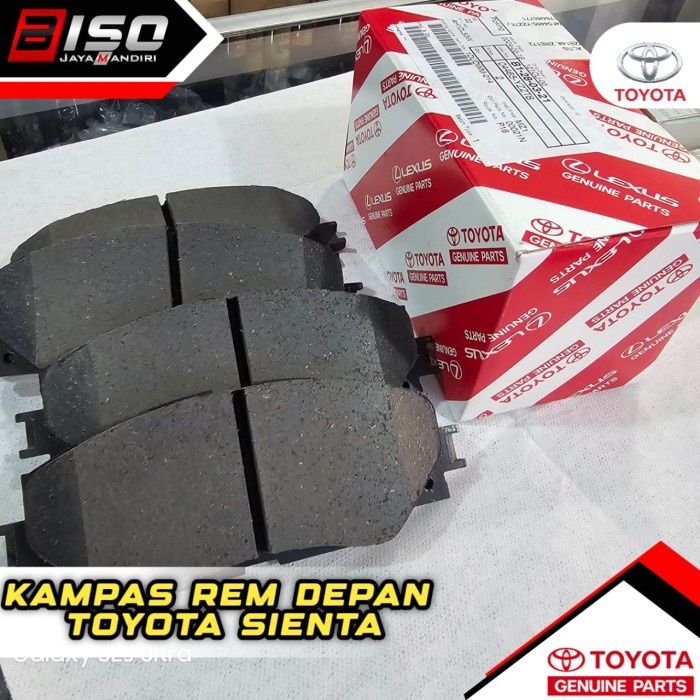 kampas rem Depan sienta