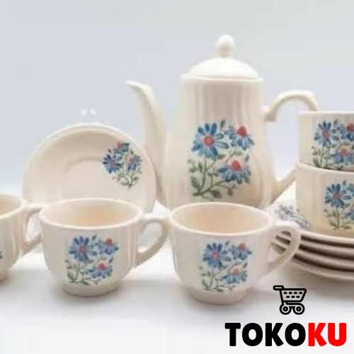 LANGSUNG DIPROSES TEA SET TEKO KERAK NIKURA/COFFEE SET KERAK NIKURA/CANGKIR LEPEK