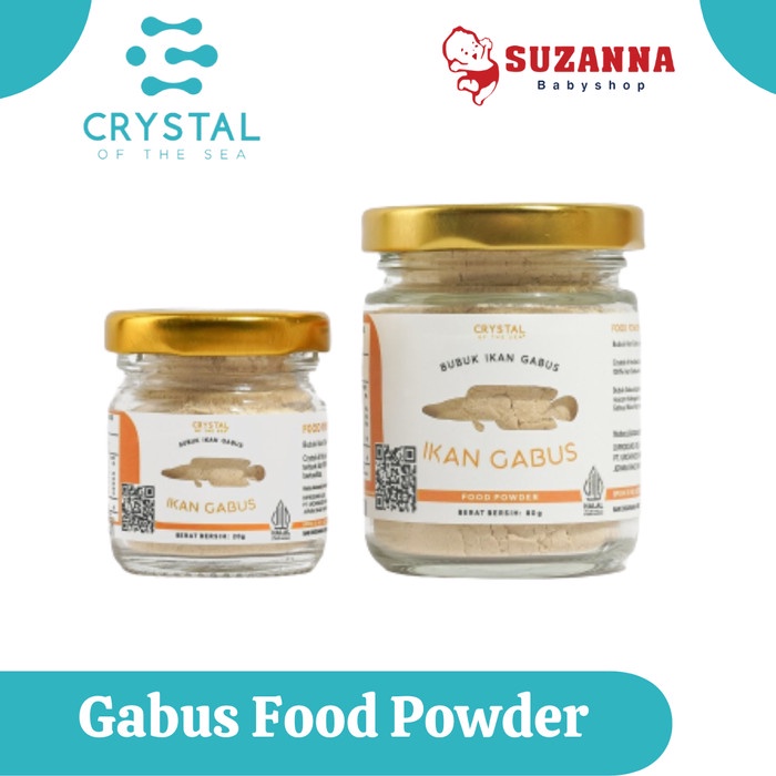 

Promo Terbatas Crystal Of The Sea Gabus Food Powder / Bubuk Ikan Gabus / Kaldu Mpasi Aman