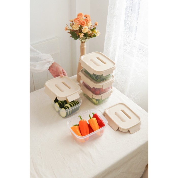 

LocknLock Kotak Makan Gift Set Chak Chak 920ml 3P Set - LTN330S3IVY