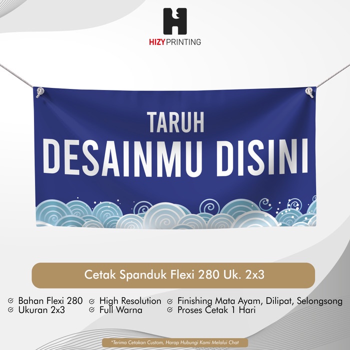 Cetak Banner / Spanduk Ukuran 2x3 Meter - 1 Hari Jadi 