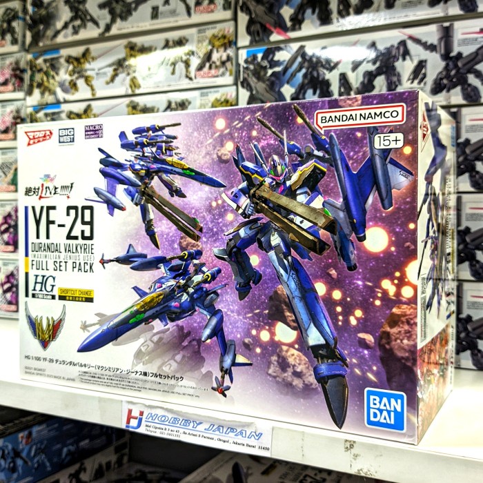 HG YF-29 Durandal Valkyrie ( Maximilian Jenius Use ) Full Set Pack