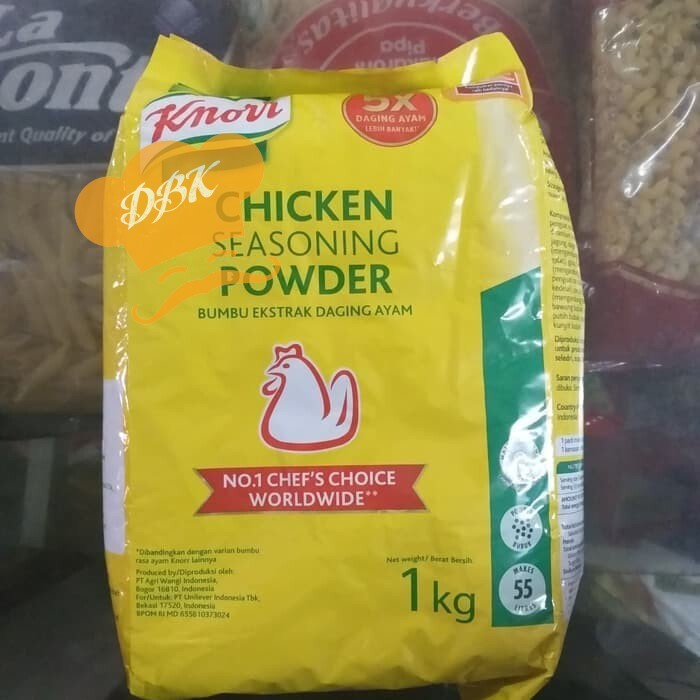 

Promo Terbatas Knorr Ayam 1Kg / Knorr Chicken Seasoning Ekstrak Kaldu Ayam Aman