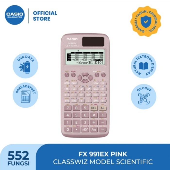 

CASIO FX-991 EX ~ KALKULATOR ILMIAH/SCIENTIFIC CALCULATOR 991EX KULIAH