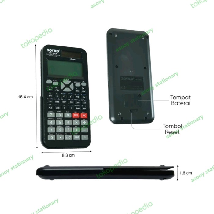 

KALKULATOR CALCULATOR JOYKO CC-29A SCIENTIFIC 417 FUCTION