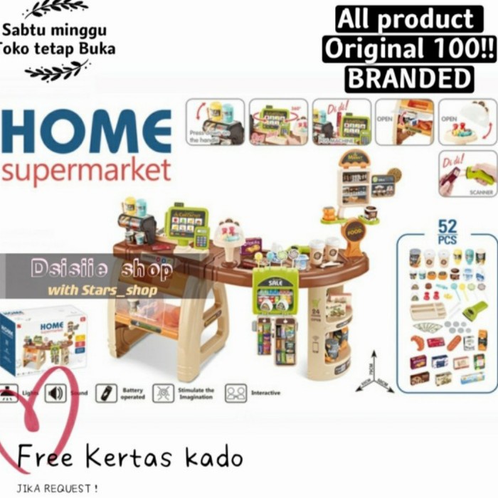 Home Supermarket Playset Original / Mainan Supermarket Anak