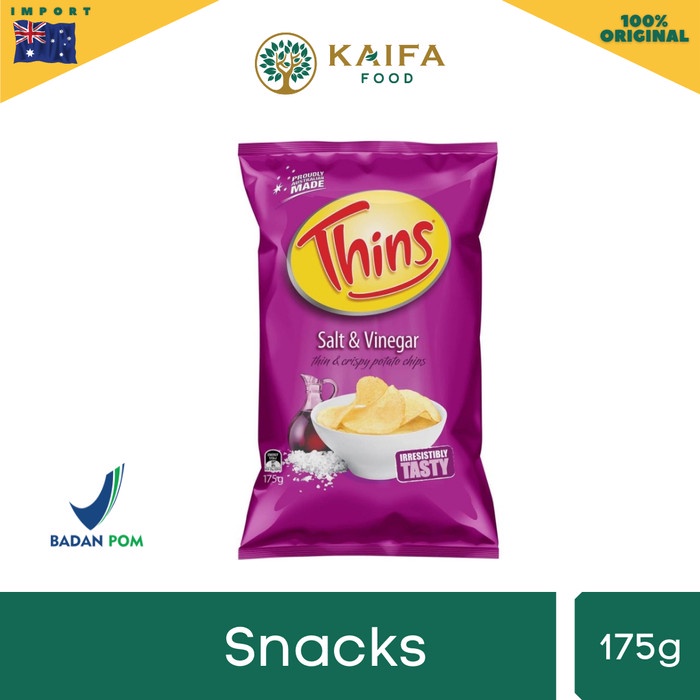 

Thins potato chips Australia 175 gr - Keripik kentang khas Australia
