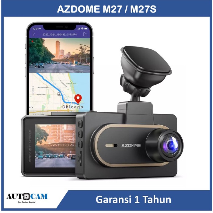 Laris Azdome M27 2K 1440P M27S 1080P Wifi Gps Parking Monitor Dash Camera