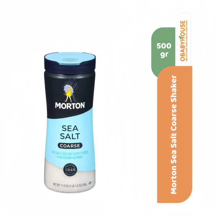 

Promo Terbatas Morton Sea Salt Coarse Shaker 500 Gr Aman