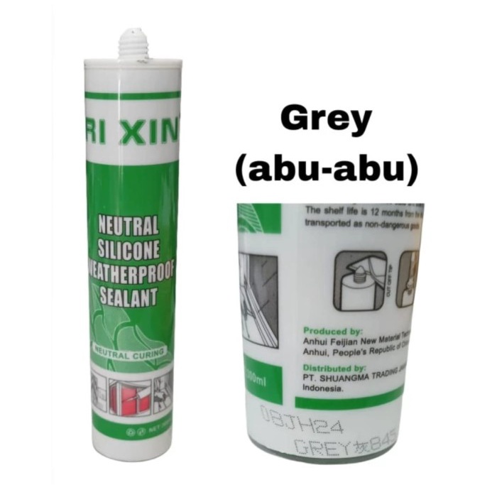 Lem Silent Silicone Kaca (per dus) harga hemat (putih-hitam-bening)