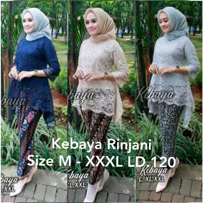 FLASH SALE KEBAYA BROKAT ATASAN BROKAT MODERN JUMBO ABU GOLD DUSTY MARUN MOCA MAURA SERAGAM KEBAYA