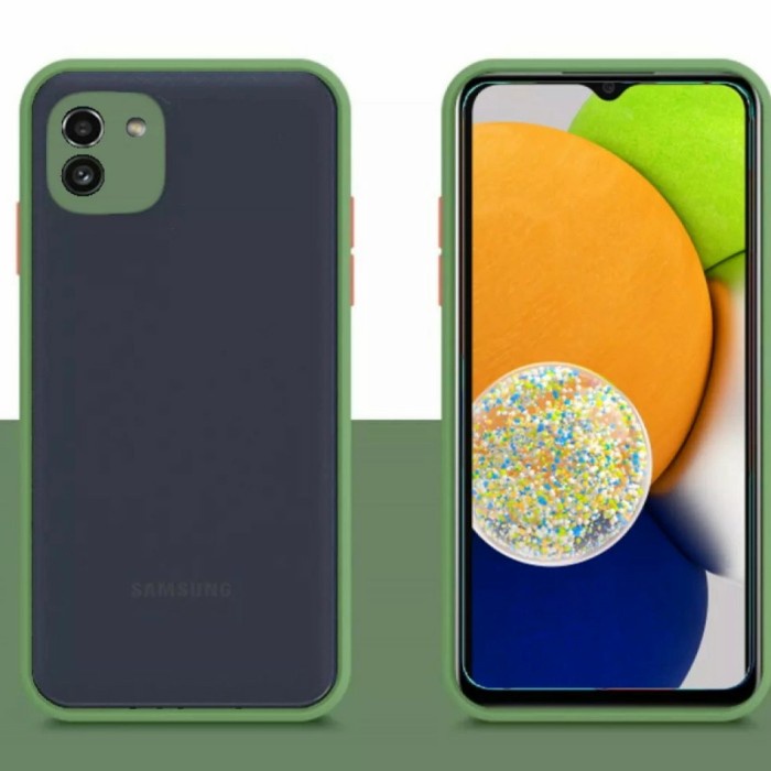 CASE SAMSUNG GALAXY A03 PREMIUM CASE DOVE TRANSPARENT CASING 2022
